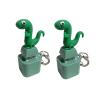 Rechargeable Lizard Button Keychain Fidget Toy, Portable Press Button with Colorful Light & Sound, Anxiety Stress Relief Gadget, Funny Novelty Gift(2 pcs Lizard) view 4