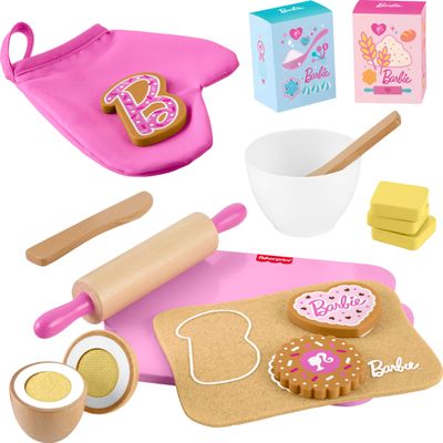 Fisher-Price Wood Barbie Cookie Baking Set