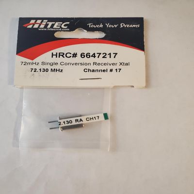 72mHz Single Conversion Receiver Xtal Ch. 17