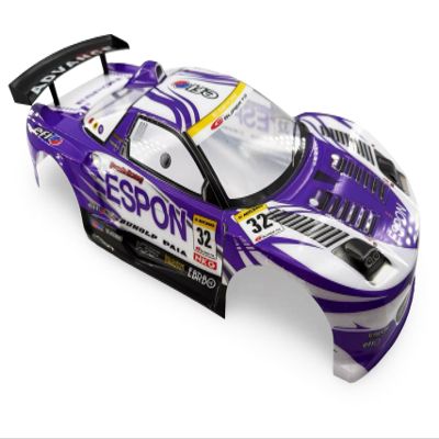 1/10 Scale RC Drift Racing Touring On Road Car Painted Body Shell, Spoiler Included, Pre-Cut, 258mm Wheelbase (Honda NSX-GT Style)