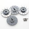 4pcs 12mm Metal Brake Disc Wheel Hex Hub Adapter Compatible with 1 10 RC On Road Racing Car Models Like TT01 TT02 I 94123 D4(Grey) view 1