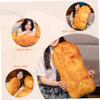 Ameble Food Pillow 25 Inch/60CM Chicken Food Plush Nugget Pillow Funny Cute Nugget Toy Chicken Decorative Pillows for Bed Sofa Home Decor S Chickens, Chickens view 3