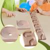 DYNWAVE Marble Run Wooden Balls Drop Toy,Educational Construction DIY Winding Maze Board for Kids 3 Years+ Boys, Style B view 2