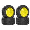 12mm Hex RC Buggy Tire Wheel Foam Inserts 128MM 1/10 Scale Compatible with 12mm Hex Hub RC Cars(Yellow) view 1