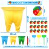 3 PCS Granny Pants Yard Game, Granny Pants Outdoor Party Game with 15 Bouncy Balls 3 Ground Stakes, Granny Pants Game for Group, Family Gatherings Birthday Party Gift, School Carnival Activitie view 2