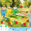 3 PCS Granny Pants Yard Game, Granny Pants Outdoor Party Game with 15 Bouncy Balls 3 Ground Stakes, Granny Pants Game for Group, Family Gatherings Birthday Party Gift, School Carnival Activitie view 3