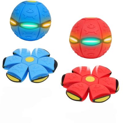 LETIAFINE 2pcs Dual-Shape Magic Ball with 6 LED Lights -Pop up Ball, Magic Bouncing Ball, Bouncing Balls, Magic Flying Saucer, Bouncy Balls