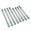 Rc Toys Accessories For MN For MN128 MN86 MN86S MN86K MN86KS G500 1/12 Metal Chassis Link Rod Tie Rod Linkage Suspension Link RC Crawler Parts(Titanium) view 1