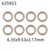 8pcs Bearing 16889 16889A 16890 16890A SG1601 SG1602 635953 793127 1/16 Size Compatible with RC Car Parts and Accessories(635953) view 2