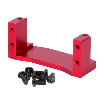 1PCS Aluminum Servo Mount Base Holder 54977 Compatible with 1 10 Scale RC Car Models Fits TT02 TT 02 Upgrade Parts and Accessories(Red)