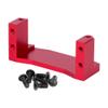 1PCS Aluminum Servo Mount Base Holder 54977 Compatible with 1 10 Scale RC Car Models Fits TT02 TT 02 Upgrade Parts and Accessories(Red) view 1