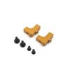 144001 144002 144010 124007 124016 124017 124018 124019 Metal Servo Mount Bracket Compatible with RC Car Steering Upgrade Compatible with Standard RC Models(Yellow) view 1