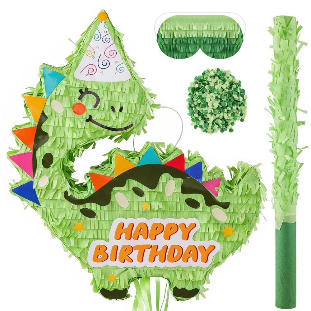 VinTS Large Dinosaur Piata,20 IN Kids Dino Piata Birthday decorations for Boys Birthday Party, Dinosaur Themed Party Game Activity Decor(20.516.13.1 in)