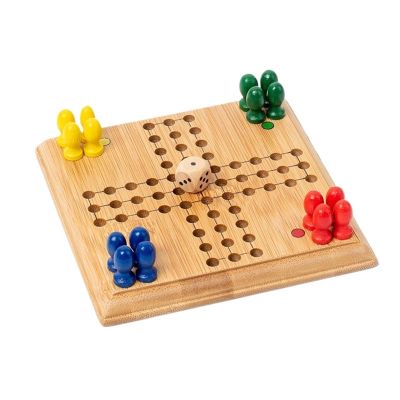 12x12cm Portable Wooden Game Set, Mini Chess, Checkers & Backgammon for Travel(Flying Chess)