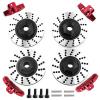 for RC Car Upgrade Aluminum Alloy Brake Disc + Calipers Kit for 1/10 TRAXXAS 4-TEC Drift Ford Mustang RC Car Accessories view 3