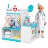 HONEY JOY Kids Wooden Doctor Play Set, Checkup Medical Office Center & Vet Clinic Station, CT Machine & Interactive Accessories, X-Ray, Toddler Pretend Hospital Playset Kit (Washing Blue) view 2