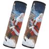 Nexawaveo Strap Covers (10"7.7") 3D Santa Blue Extra Wide Shoulder Pads for Car Seats Strollers Backpacks view 2