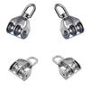 1pcs M75 Single Wheel Swivel Pulley Block,304 Stainless Steel Wire Rope Lifting Swivel Hook Clothesline,Double-Sided Bearing 360 Degree Rotary Roller Pulley view 1