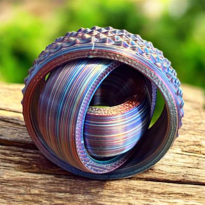 3D Printed Gyro Fidget Spinner, Compact Desk Toy for Focus and Stress Relief, Gyroscopic Design, Made in USA