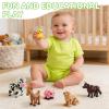 10 Pack 3D Printed Farm Animals Figurines, Realistic Cute 3D Printed Animal Toys for Kids Articulated Flexible Fidget Toys for Party Favors Birthday Gift Classroom Rewards Home Office Desk Decor view 4