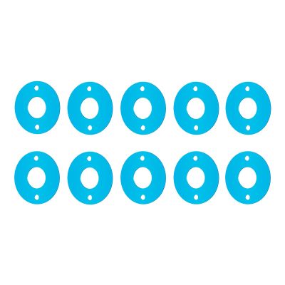 QUE-T 10pcs Aluminum Motor Spacer Motor Mount Washer Gasket Kit for 1/10 Tamiya TT01 TT02 M07 M08 TA02, Compatible with Tamiya 540 Brushed Motors
