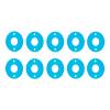 QUE-T 10pcs Aluminum Motor Spacer Motor Mount Washer Gasket Kit for 1/10 Tamiya TT01 TT02 M07 M08 TA02, Compatible with Tamiya 540 Brushed Motors view 1