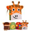 Tsawntd Busy Book Backpack Educational Felt Montessori Busy Board Shape & Color Cognitive Cute Giraffe Toddler Sensory Toys for Boys Girls view 1