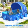 2026 Kiddie Pool with Canopy,Baby Swimming Pool for Toddler,Non-Inflatable Portable Pool for Kids,Foldable Toddler Pool with Shade,Kiddie Pool for Backyard,Pop Up Baby Beach Pool 53''40''33'' view 3