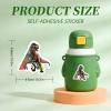 100pcs Jurassic Dinosaur Stickers for Kids Waterproof Vinyl Dino Stickers for Boys Girls Teens Waterbottle Scrapbook Laptop Skateboard Computer view 2