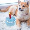 MUELODSIC Dog Birthday Cake Plush with Squeaky Sound, Soft Birthday Party Chew Plaything for Puppies and Small Dogs, Blue Plush Pet for Interactive Play view 3