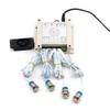 Escape The Room 4 Colors Metal Button Props Press Buttons in Order or in The Same Time to Unlock Control 12V Magnet Lock for Exit Room Game (with Audio, 12 Metal Buttons) view 1