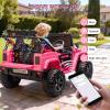 24V 2-Seater Electric Ride on Car for Kids, Ride on Car Toy for Kid,4x4 Truck with Remote Control,Spring Suspension, 3 Speeds, LED Lights, Bluetooth view 2
