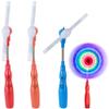 3Pcs Spinning Light up Toy, Safe & Fun LED Light up Spinning Wand with Music, Plastic Windmill for Kids Birthday Party Favors, Random Color Toys Toy view 2