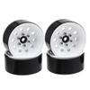 1.9" 113g Metal Beadlock Wheel Rim Hub Compatible with 1 10 Scale RC Crawler Car Fits Gen8 Models(White) view 1