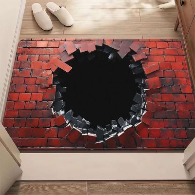 3D Optical Illusion Rug,Dog Gets Scared of 3D Carpet,2026 New Muti-Design 3-D Hole Rug,Funny 3-D Carpet to Prank with Secure Non-Slip,Optical Illusion Rugs Easy Clean Doormat for Entrance