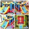 AKEYDIY Inflatable Bounce House for Kids 3-12, 15.2x8.3x7 ft Bouncy House w/Large Bounce Area, Extra Wide Slide, 2 Basketball Hoops, Removable Volleyball Net, Dart Ball Set, Blower Included view 4
