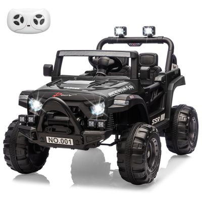 12V Ride on Car for Kids,12v Kids Ride on Car with Parent Remote Control, Spring Suspension & Bluetooth | Electric Toy Car with Music, Horn, LED Lights, 3 Speeds (4.1MPH Max)