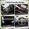 12V Kids Ride on Truck Car,12v Kids Ride-on Car with Parent Remote Control,Features Spring Suspension, Bluetooth Music, Horn, LED Lights & 3 Speed Settings view 3