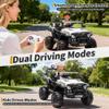 12V Kids Ride on Truck Car,12v Kids Ride-on Car with Parent Remote Control,Features Spring Suspension, Bluetooth Music, Horn, LED Lights & 3 Speed Settings view 4