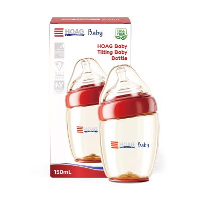 Anti-Colic Baby Bottles, 5 oz PPSU Natural Slow Flow Baby Bottle with Breast-Like Nipple, Wide Neck BPA Free Baby Bottles for Babies, with 1 SS Newborn Flow Nipples