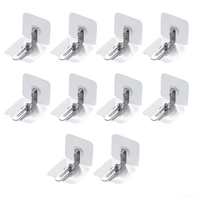 10 Pack Furniture Wall Anchor Kit, Anti Tip Furniture Straps, Stainless Steel & Plastic For Securing TV Stands, Bookcases & Wardrobes(L)