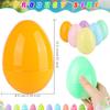 Barblog 12 Pcs 5 Inch/ 6 Inch/ 8 Inch Plastic Easter Eggs Fillable Assorted Macarons Eggs Large Empty Egg for Easter Filling Treats, Gift Baskets or Egg Hunt Dcor (Macarons 5 Inch ) view 2