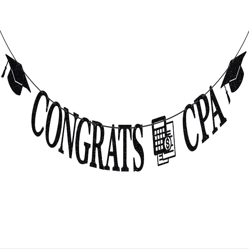 Congrats CPA Banner, In My Accountant Era, Congrats Accountant, Accounting Graduation Party Decorations