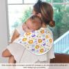 WIFIU Pumpkins Spiders Bows Stars Baby Muslin Burp Cloths for Newborn Boys Girls, 4 Layer Cotton Soft Absorbent Baby Burping Washcloths 1 Pack view 4