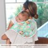 WIFIU Owl Floral Branch Tea Cup Baby Muslin Burp Cloths for Newborn Boys Girls, 4 Layer Cotton Soft Absorbent Baby Burping Washcloths 1 Pack view 4