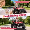 12V Kids Ride on Truck Car,12v Kids Ride-on Car with Parent Remote Control,Features Spring Suspension, Bluetooth Music, Horn, LED Lights & 3 Speed Settings view 4