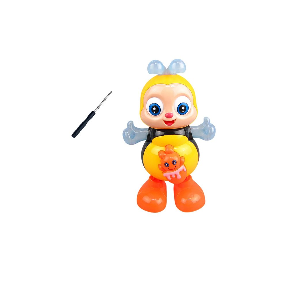 Dancing Bee Toy with Music & LED Lights, Musical Abejita Chiquitita De Plim Juguete, Musical Bee Toy, Dancing Bee with Lights, Preschool Learning Sensory Toys (2pcs)