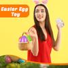 Barblog 21 Pcs 4.5 Inches Plastic Easter Eggs Fillable Easter Egg Large Empty Transparent Colorful Bright Eggs for Easter Hunt, Easter Basket Stuffers, 7 Colors view 3