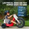 Big Wheel Tricycle with Adjustable Seat for Child 66 lbs, 25V Toy 3-6 MPH Max Speed & 45 Mins Max Long Lasting,Electric Tricycle for Kids 3+ Years view 3