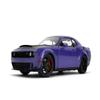 1:18 Scale Diecast Model Car Compatible for Dodge Challenger Demon Purple Jada Toys Pink Slips 36473 view 2